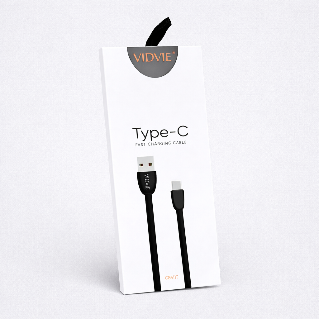 Cable tipo C plano Carga rapida Vidvie