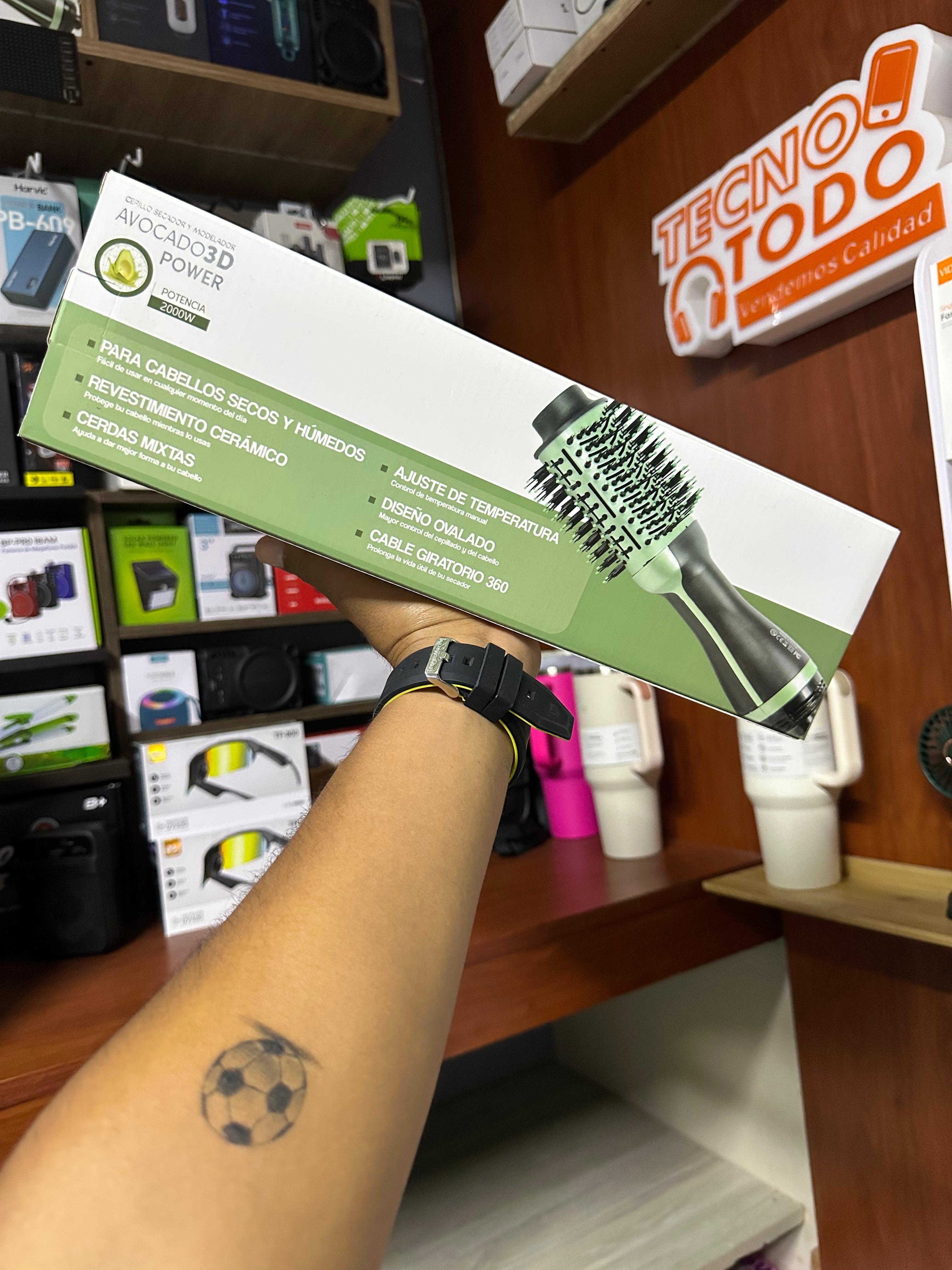 Cepillo Secador De Aguacate Avocado 3D