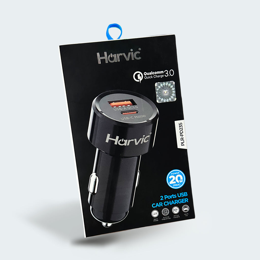 Adaptador Cargador De Carro Harvic, Carga Rápida