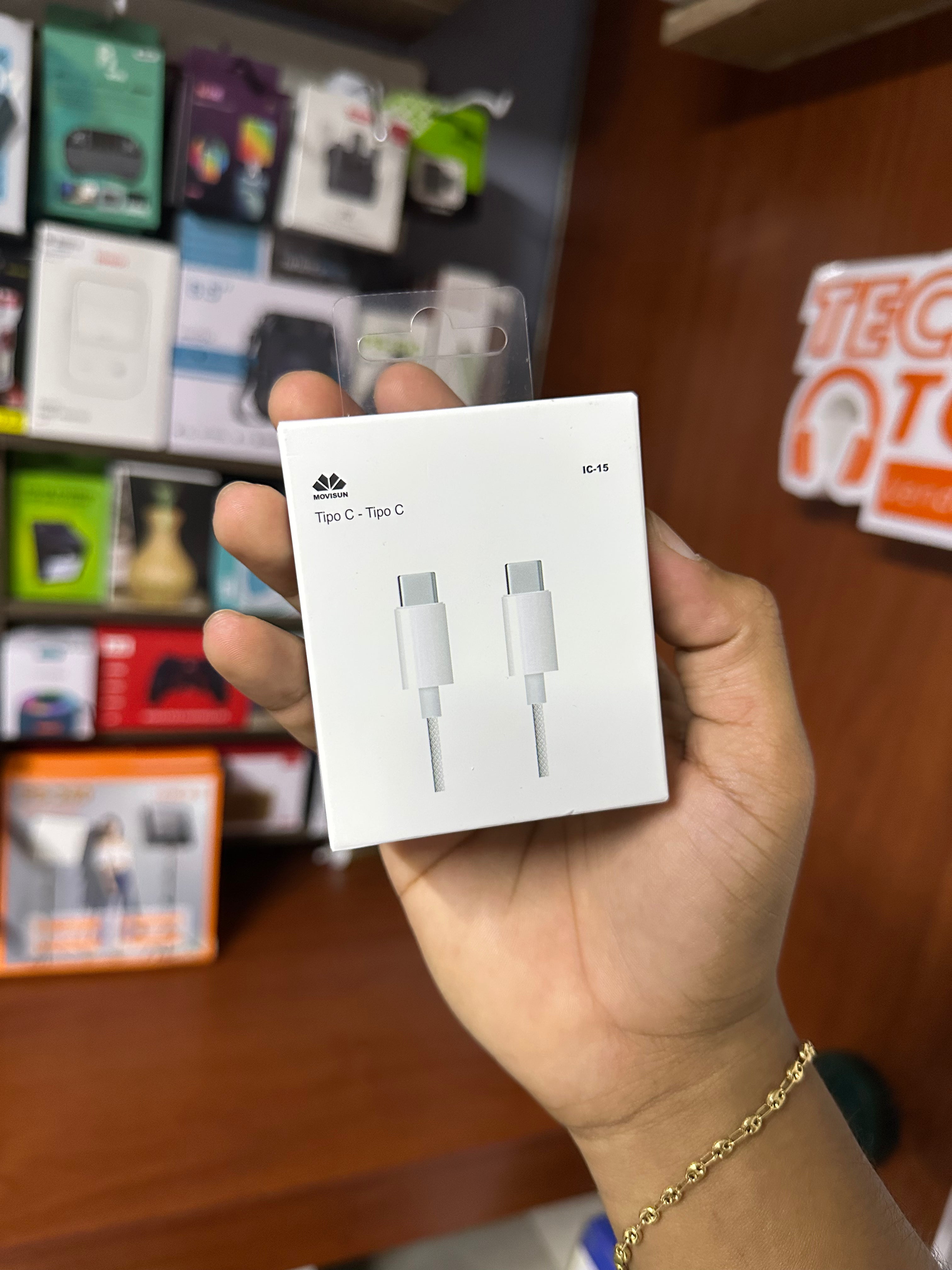 Cable Tipo C - Tipo C Movisun; Carga Rápida